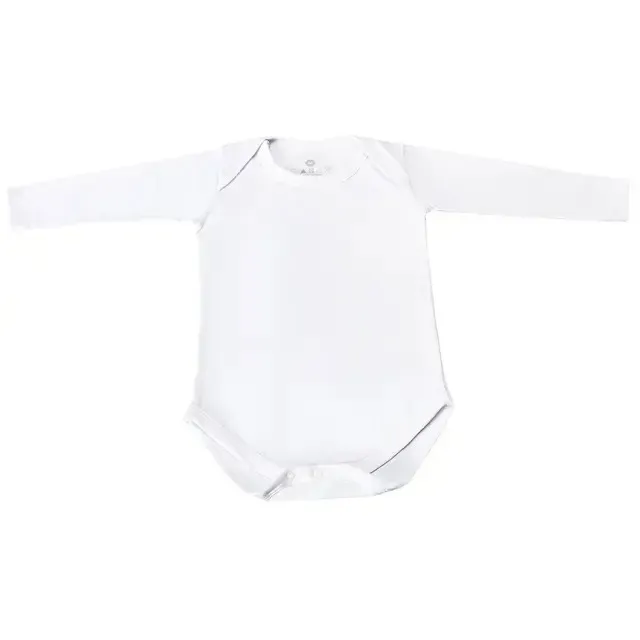 Body Manga Longa Basic Liso Branco RN