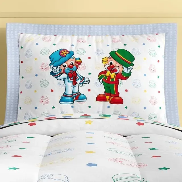 Fronha de Travesseiro Infantil Solteiro Patati Patatá