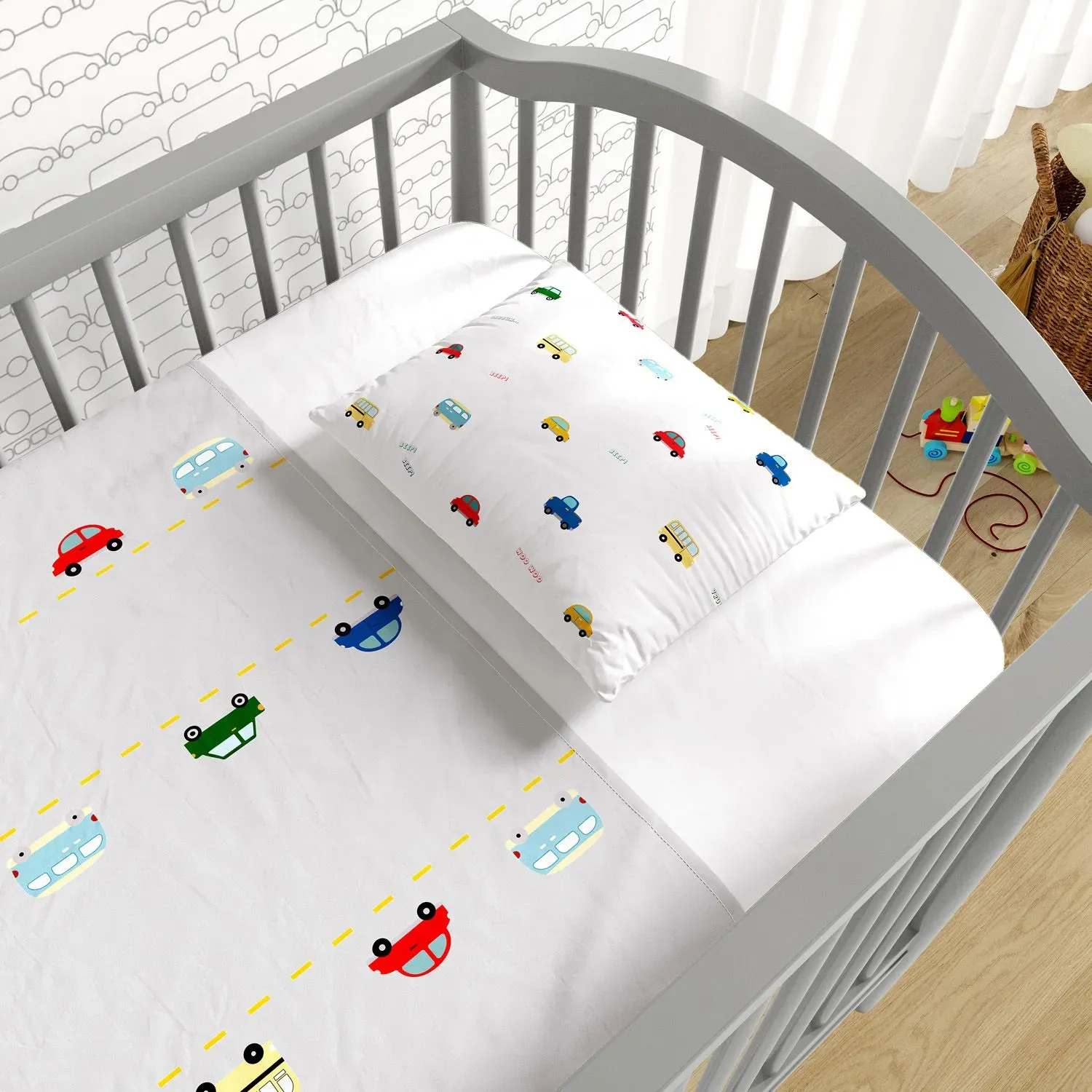 Fronha Amiguinhos Carrinhos Coloridos