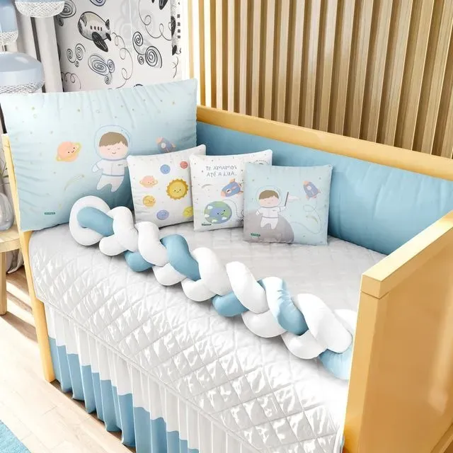 Kit Berço Trança Menino Astronauta